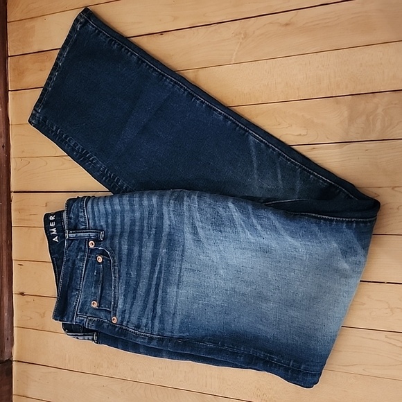 American Eagle Men's Airflex 30x32. Bootcut. No 6406. Blue street. - Picture 2 of 6